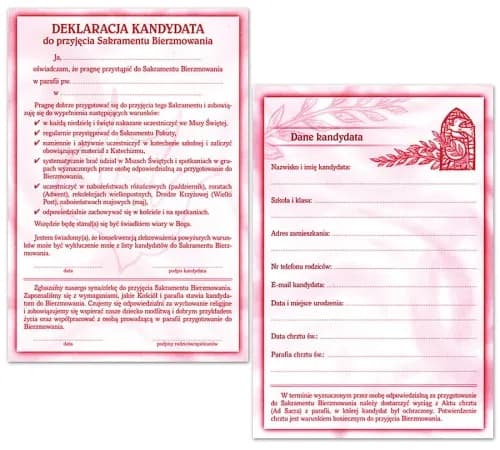 Jak wypełnić deklarację kandydata do bierzmowania – uniknij błędów Jak wypełnić deklarację kandydata do bierzmowania – uniknij błędów